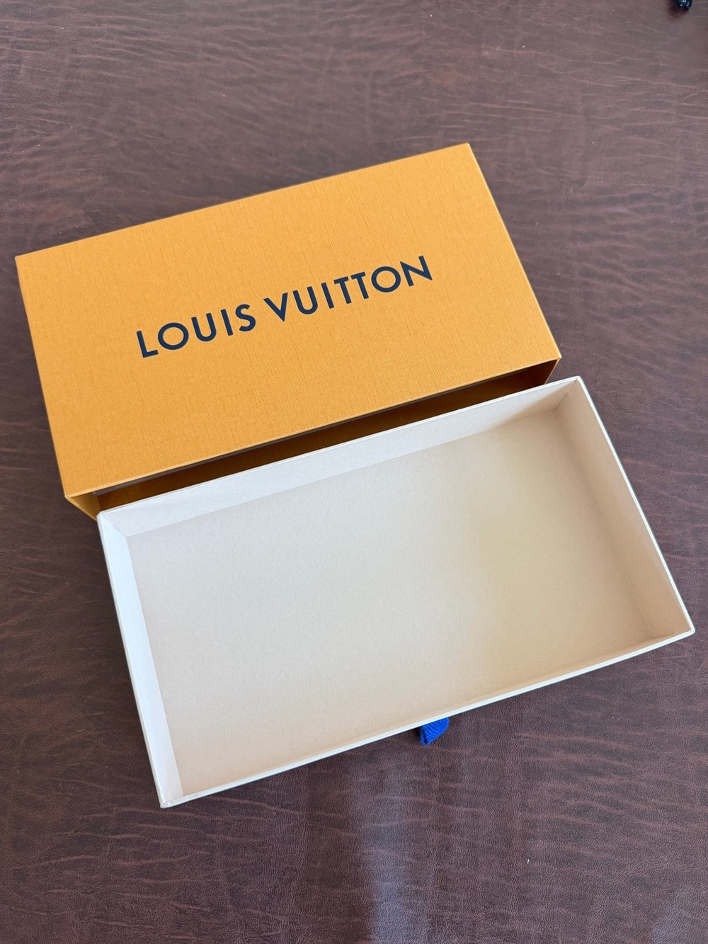 Authentic Louis Vuitton Long Wallet Orange Signature Gift Box